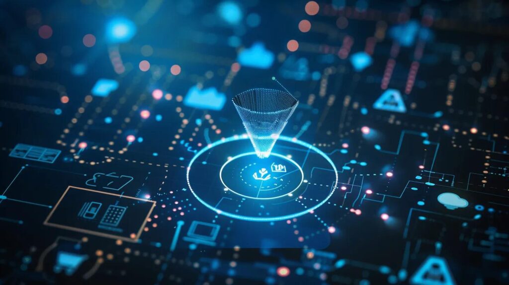 How To Boost Local Seo And Connect With Your Community 2 A sleek, minimalist digital workspace illustrates a luminous funnel surrounded by flowing icons representing automation, ai, crm, email, and chatbots, with subtle schematic elements in the background, all rendered in cool tech-inspired tones of blue, white, and silver to convey trust and modernity in local seo strategies.