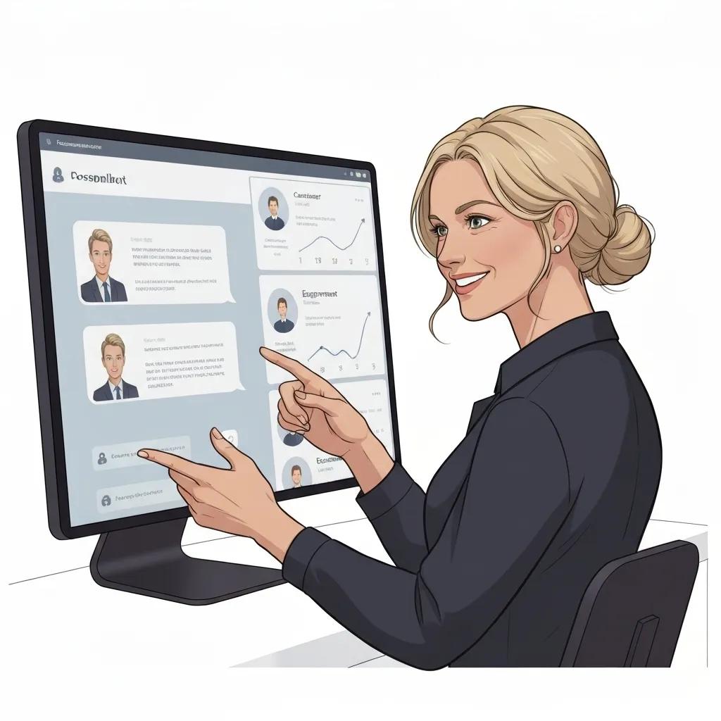 Thunder Bay customer service representative using AI for personalized client interactions